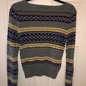 Grey Patterned Sweater